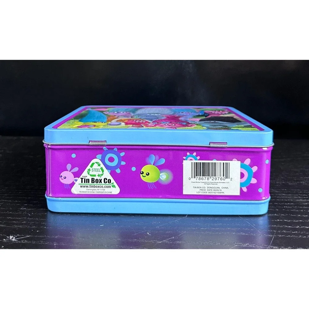 DreamWorks Trolls Metal Lunch Box‎ Tin, Poppy Branch Guy Diamond Lunchbox